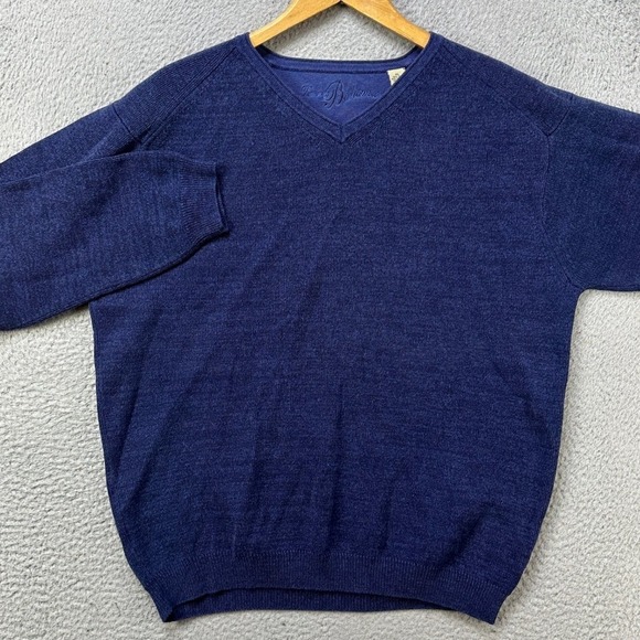 Tommy Bahama Other - Tommy Bahama Mens XL Sweater V-Neck Navy Blue Silk Blend Pullover Authentic EUC